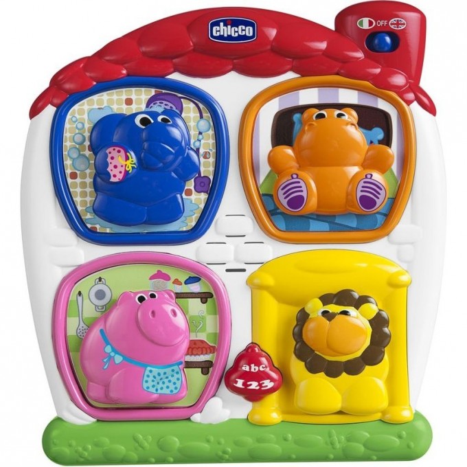 Говорящая игрушка-сортер CHICCO «Домик с животными», разноцветный 00006815000180 Говорящая игрушка-сортер CHICCO «Домик с животными», разноцветный 00006815000180