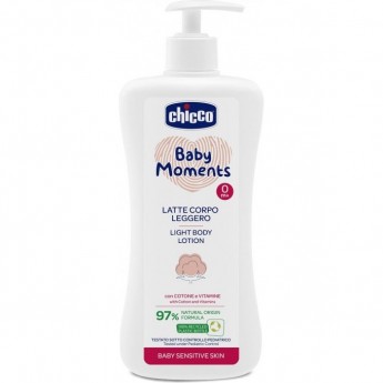 Лосьон для тела CHICCO BABY MOMENTS Нежная консистенция 0+, 500 мл