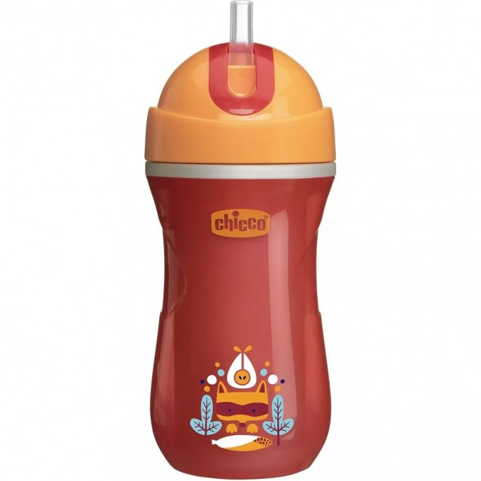 Поильник CHICCO SPORT CUP 14+, оранжевый 6991320180 Поильник CHICCO SPORT CUP 14+, оранжевый 6991320180