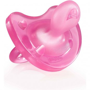 Пустышка силиконовая CHICCO PHYSIO SOFT 0-6м розовая Пустышка силиконовая CHICCO PHYSIO SOFT 0-6м розовая