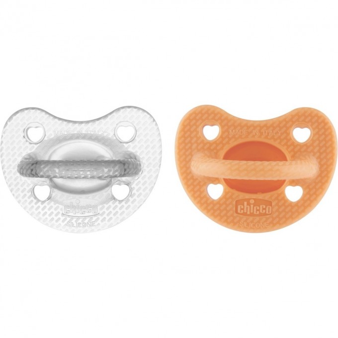 Пустышка силиконовая CHICCO PHYSIOFORMA LUXE or-transp, 6-16 мес, 2 шт 00073033310000 Пустышка силиконовая CHICCO PHYSIOFORMA LUXE or-transp, 6-16 мес, 2 шт 00073033310000