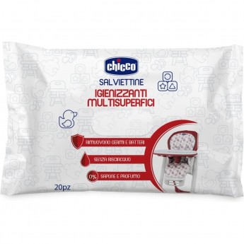 Универсальные очищающие салфетки CHICCO для поверхностей 20 шт